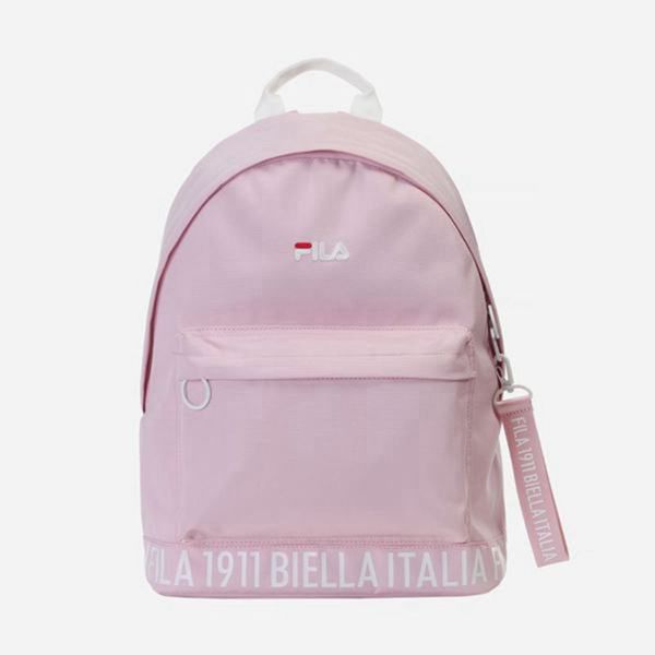 Fila Lettering Round Boy's Backpacks - Pink,NZ 89-92480